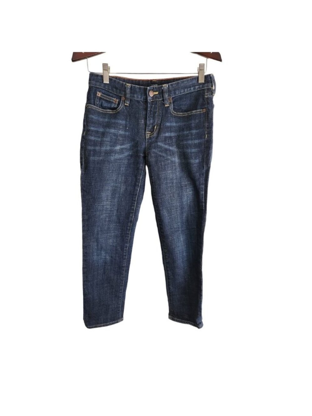 J Crew Women's‎ Dark Wash High Rise 4-Pocket Stretch Jeans Size 27 Style 78607
